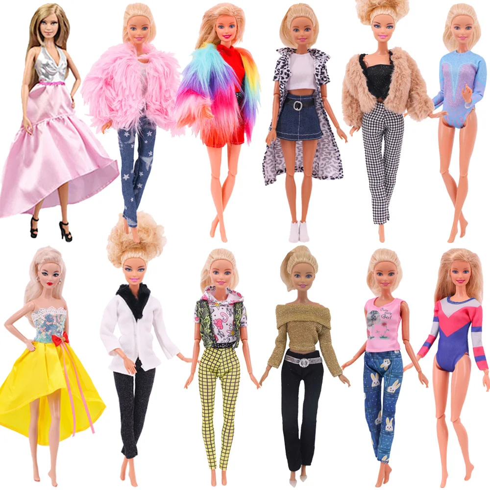 

Barbies Clothes Wear Casual Outfits Vest Shirt Skirt Pants Dress Dollhouse Accessories Clothes for Barbie Doll&1/6 BJD Blythe