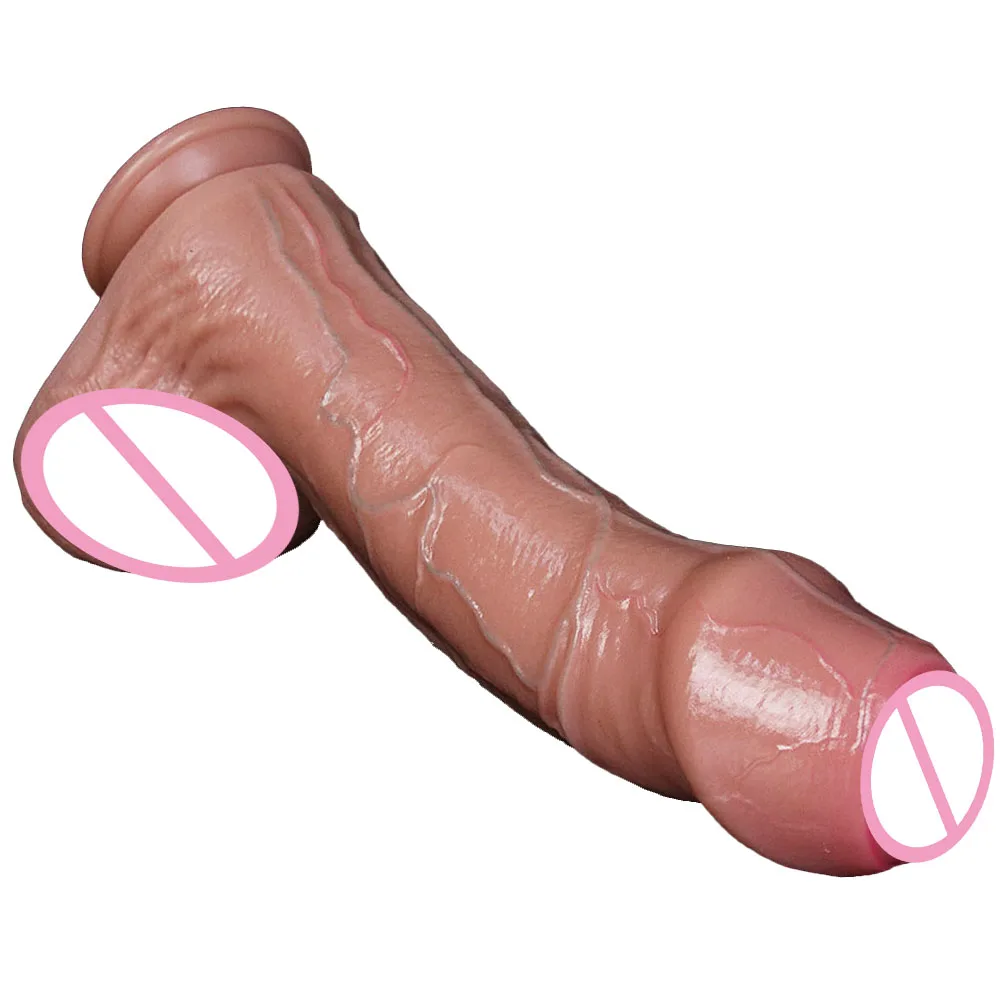 12,2 Zoll Riesiger Doppelschicht-Silikon-Dildo Butt Plug Super Anal Plug Anus Expansion Vaginal Masturbatoren Weicher großer Dildo Dick Erwachsene