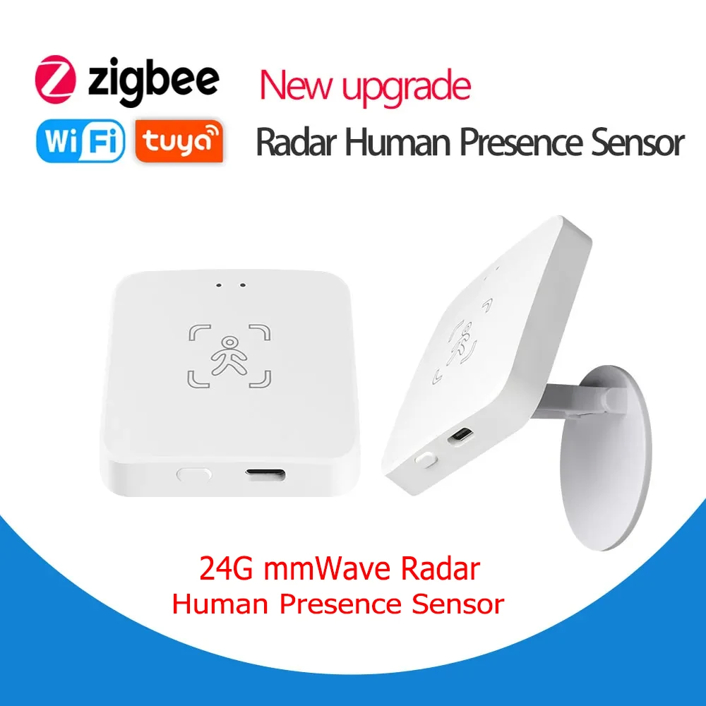 Tuya Zigbee 인간 센서 레이더+PIR 듀얼 모드 감지 지능형 연결/보안 경보 홈 어시스턴트와 호환 가능