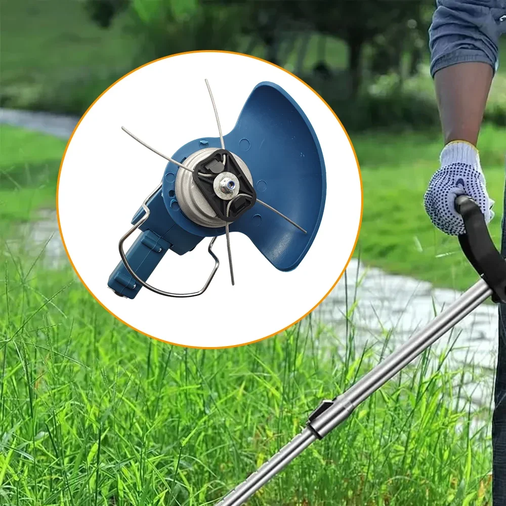 2/5/10 個ストリングトリマーヘッド電動ウィードイーターヘッド交換用スチールワイヤーライントリマーヘッドコードレス草トリマー用