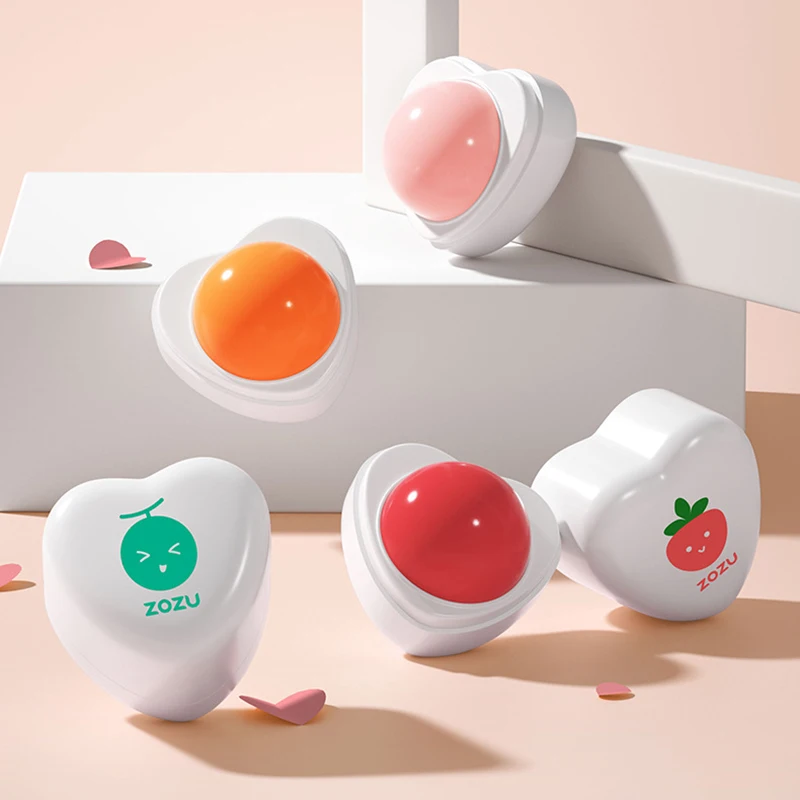 Hydrating Moisturizing Strawberry Lip Balm ความหลากหลายของผลไม้รส Lip Balm ซ่อมปรับปรุง Lip กระจ่างใส Lip Skin Care เครื่องสำอางค์