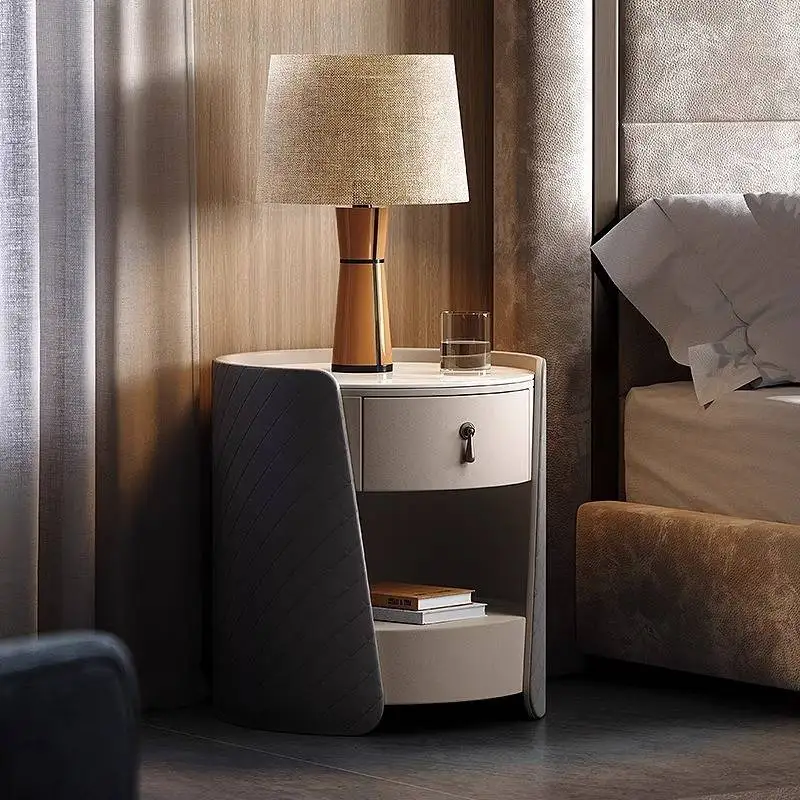 

Italian Aesthetic Bedside Table Bedroom Drawer Dressers Dining Bedside Table Bookshelf Salon Mesitas De Noche Furniture