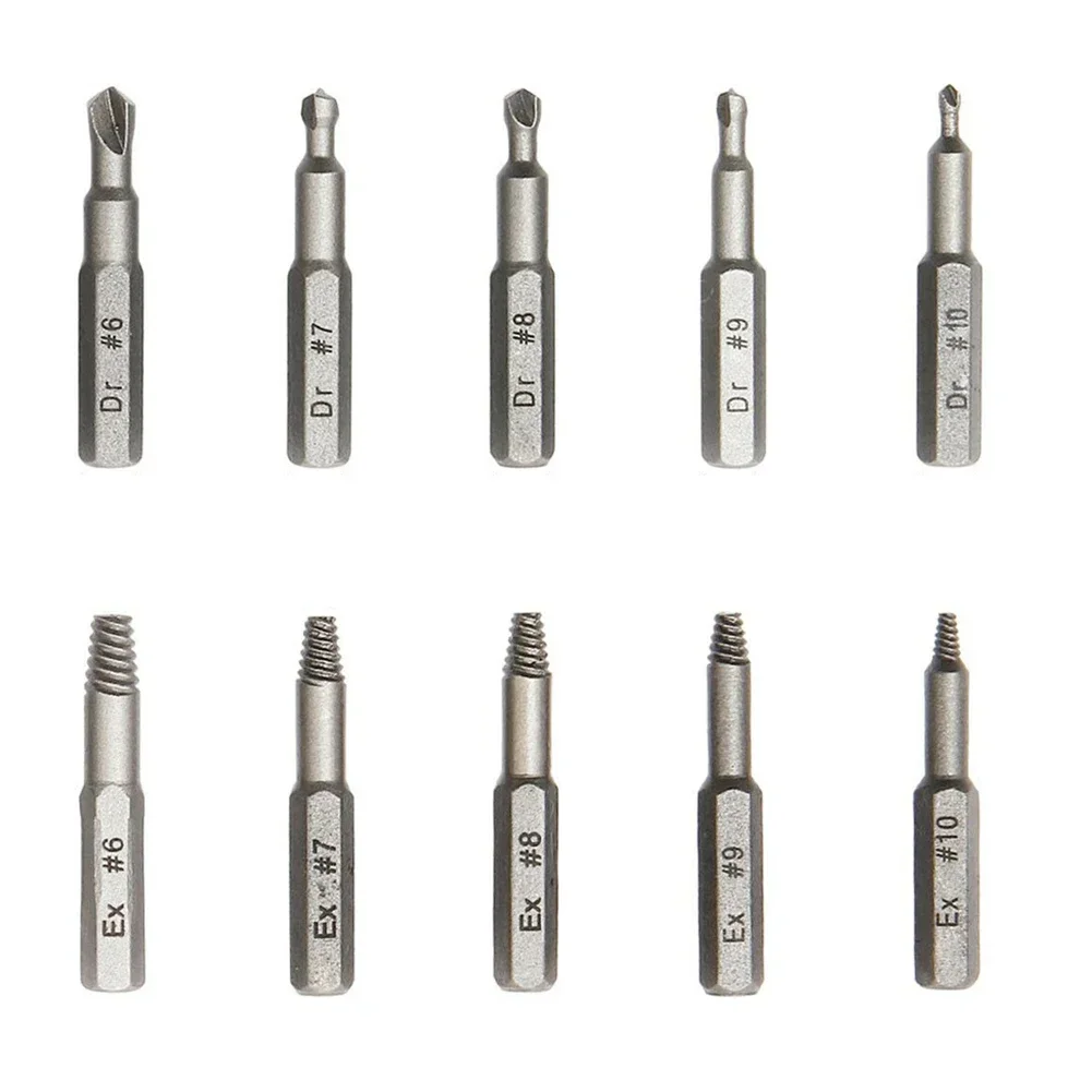 Screw Removal Tool Screw Disassembler Drill Bit Accessories Grey Power Tools Replacement For Broken Head Screw