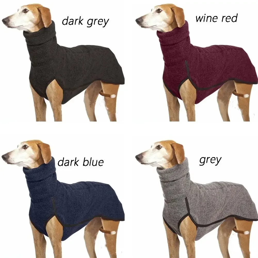 Dog Pet Winter High Collar Jumper Sweater Medium Big Dog Coat Jacket Great Dane Greyhound Pitbull Clothing Pets Clothes