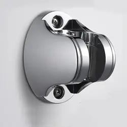 Wall Mounted Shower Bracket with Screws for Handheld Shower Head, Angle Adjustable Shower Head Holder Base for Bathroom Chrome