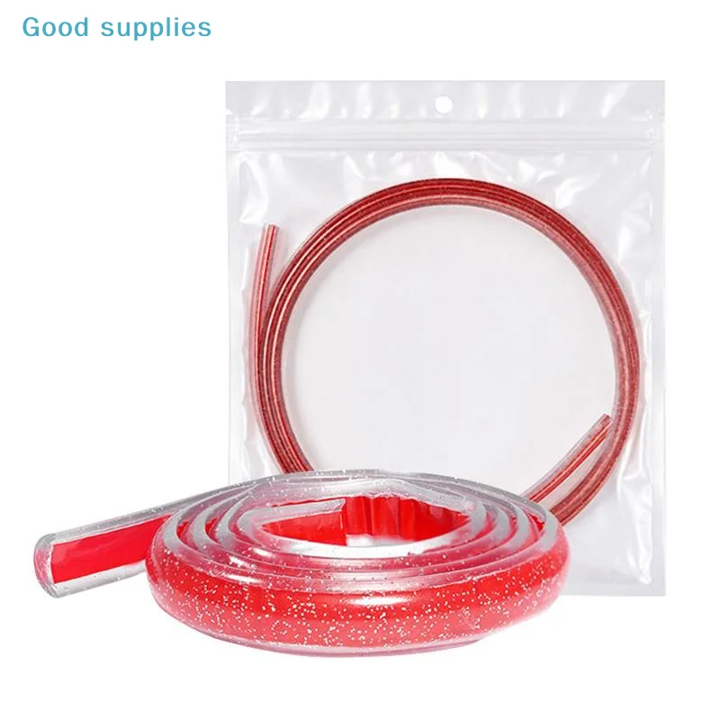 nimbleGlitter Skateboard Edge Bumper Strip Easy Install Thick D Shape No Residue Adhesive 0.6/1/2m for Home Skateboard Repair