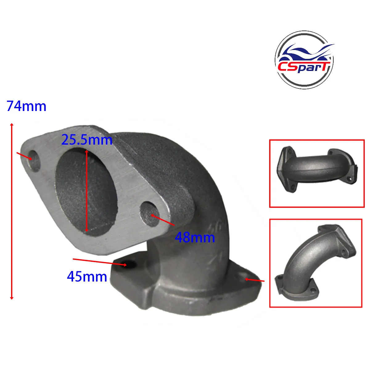 26MM Intake Manifold Kit With Gasket 110CC 125CC 138CC 140CC 150CC 160CC Taotao Kaya Apollo Lifan Sunl Dirt Pit Bike Parts