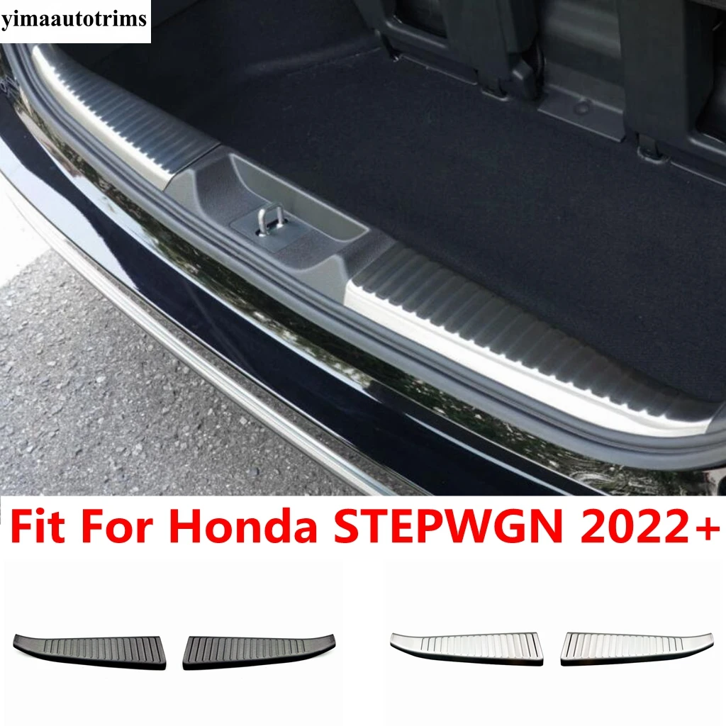 Car Door Sill Pedal Plate Panel Guard Protector Cover Trim For Honda STEPWGN 2022 2023 Stainless Steel Accessories Interior Kit