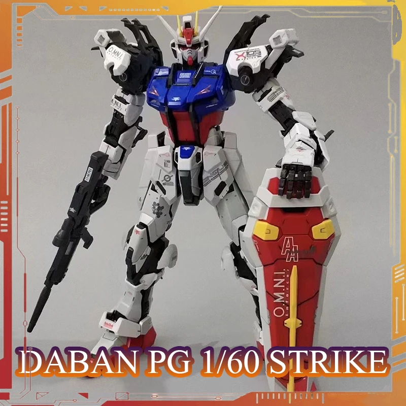 DABAN KO PG Strike Fighter Figurka Akcji GAT-X105 Skala 1/60 Model do Składania Figurki Anime Dekoracja Pokoju Prezent Urodzinowy