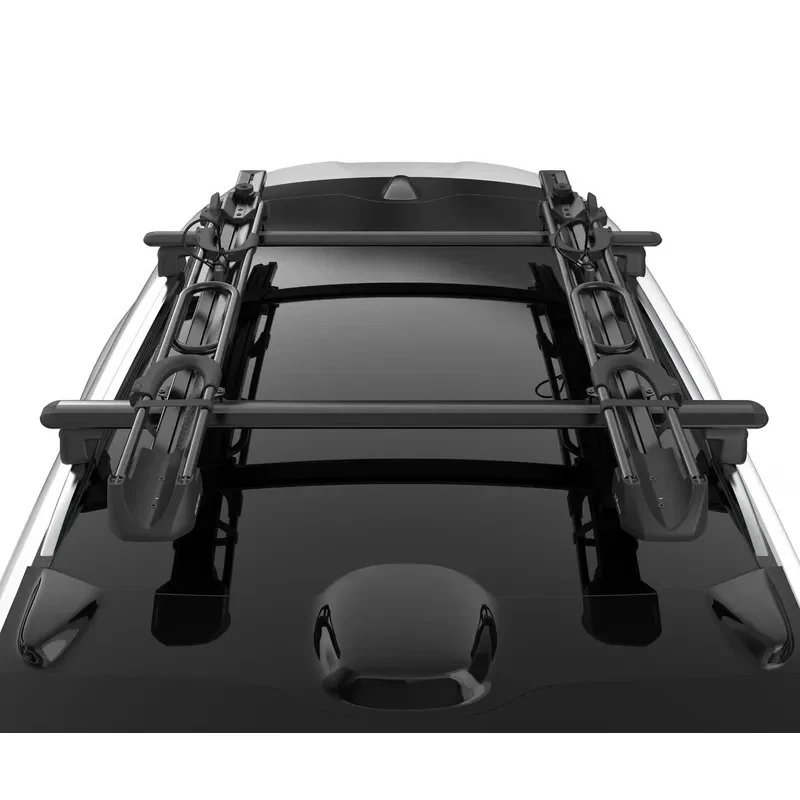 Universeller Dach-Fahrradträger |   Stahlrohre+Aluminiumprofile+verstärktes PA+Edelstahl, Diebstahlschutz