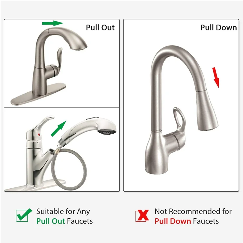 ABVJ-Pulldown Replacement Hose Kit Replacement Hose Parts For Moen Kitchen Faucets 159560 Sink Sprayer Hose Replacement