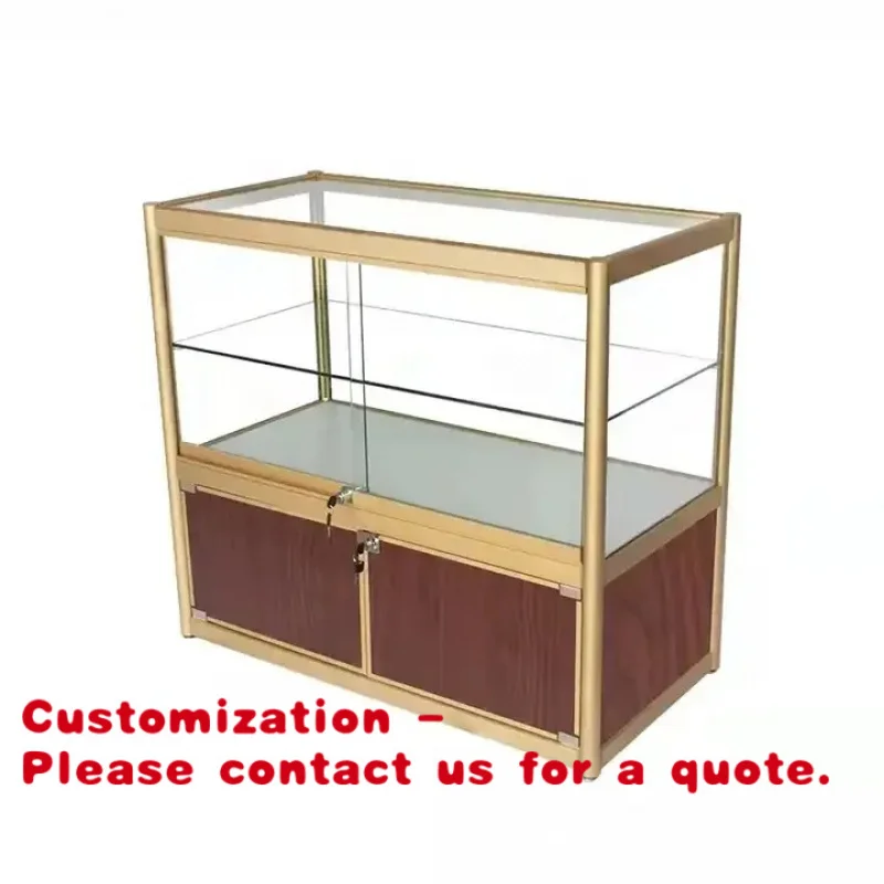 

Customize.Quick Build Folding Glass Exhibition Aluminum Frame Display Cabinet showcase Smoke Jewelry Shop Shop Counter