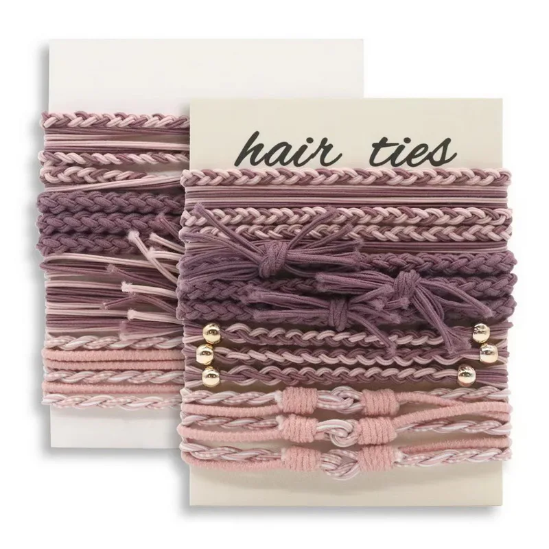 12 Stück Damen Boho Haargummibänder für Haare Mädchen Retro Armband Haargummi elastisches Armband Haarseil Haarbänder Haarschmuck – Detail 5