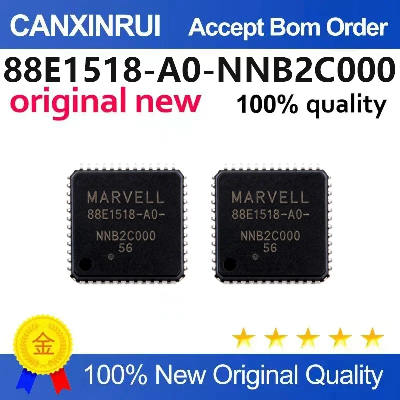 （5pcs-10pcs）Brand new original 88E1518-A0-NNB2C000 patch QFN48 Ethernet controller chip IC chip
