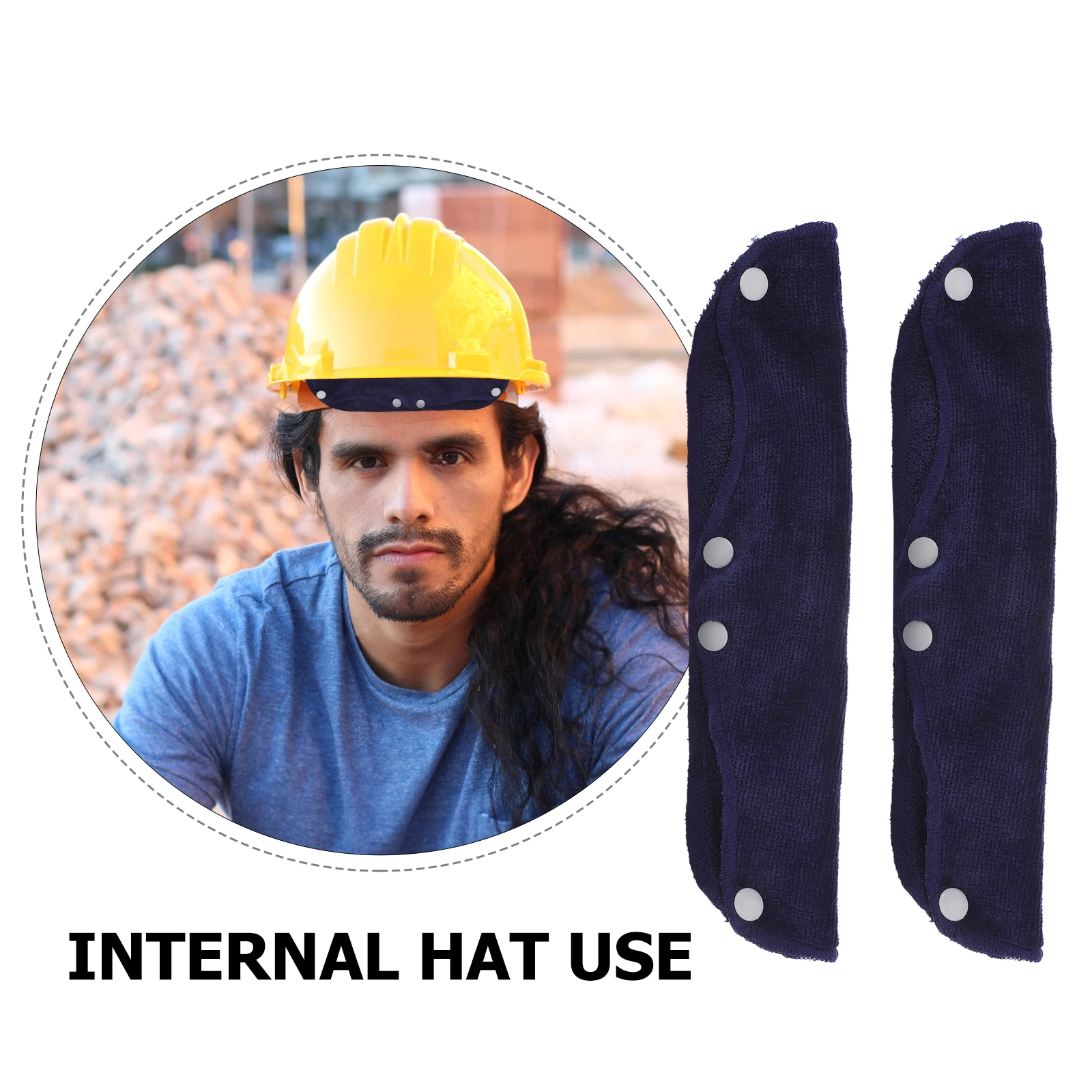 

5PCS Hard Hat Sweatb s Safety Fabric Reusable Washable Bath Towel Style Absorbent Comfortable Liners Protective Helmets Labor