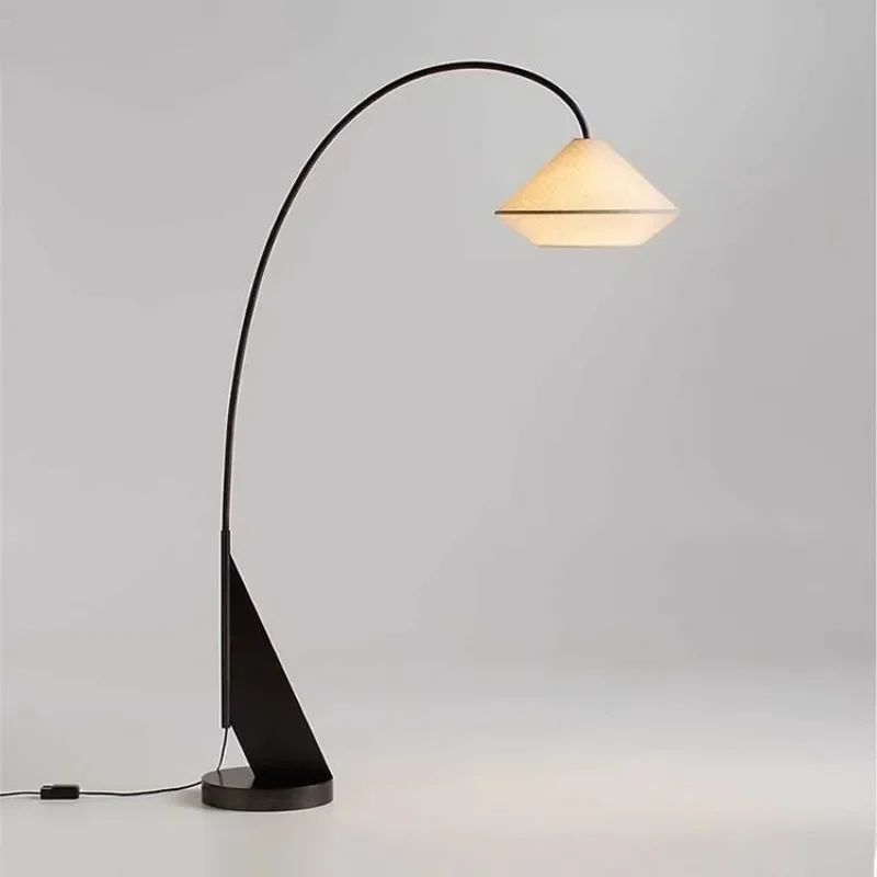 Original high-end fishing lamp, Nordic light luxury floor lamp next to the sofa in the living room