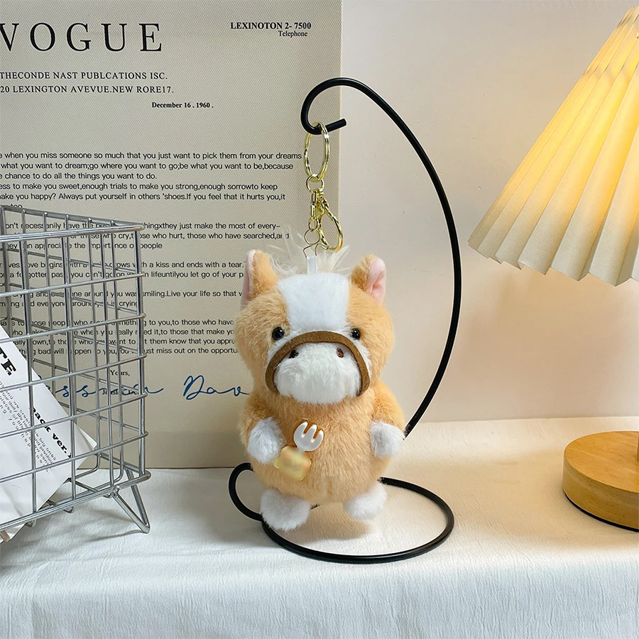 Cartoon Kristal Pluche Ezel Pop Hanger Sleutelhanger Creatieve Schattige Dieren Ezel Pluche Pop Rugzak Decor Kinderen Verjaardagscadeau