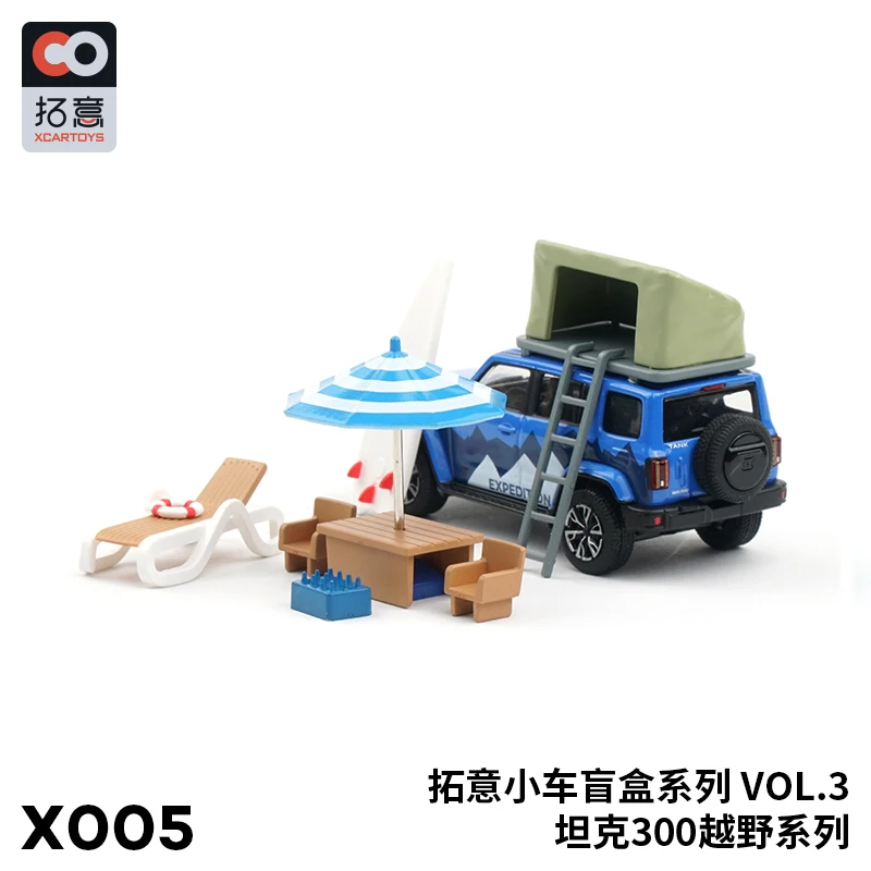 XCARTOYS 1:64 Tank 300 SUV Random Blind Box Diecast Simulation Model Cars Toys