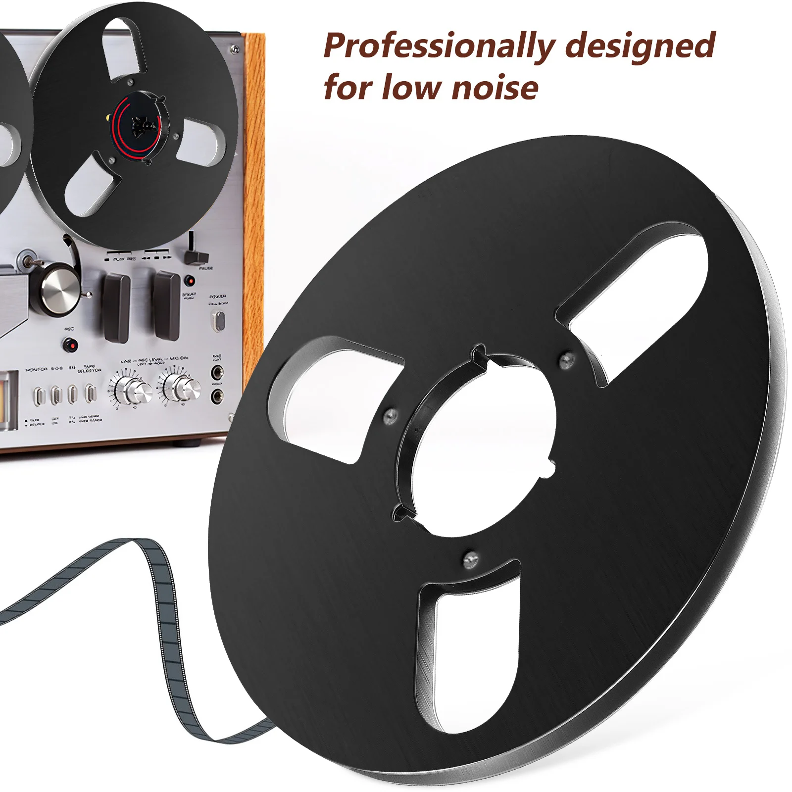 

Empty Tape Reel Universal Aluminum Alloy Take Up Reel 3 Holes Audio Recorder Recording Tape Replacement Recorder Empty Spool
