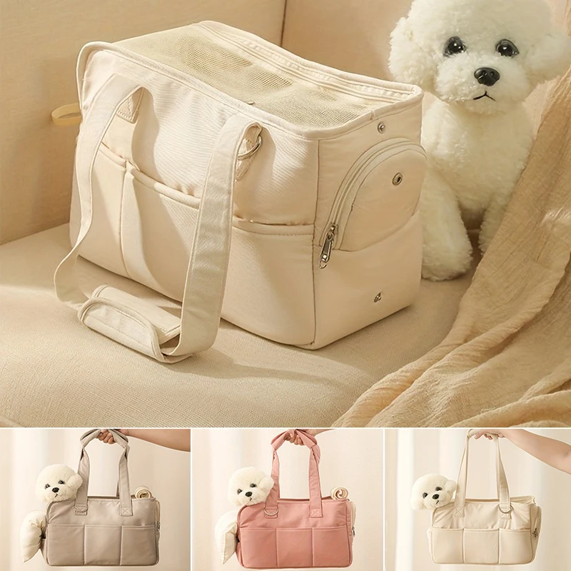 Pet Bag Small Body Dog One Shoulder Handheld Crossbody Outward Carrying Equipment Portable Multifunctional Dog Bag 와인 캐리어