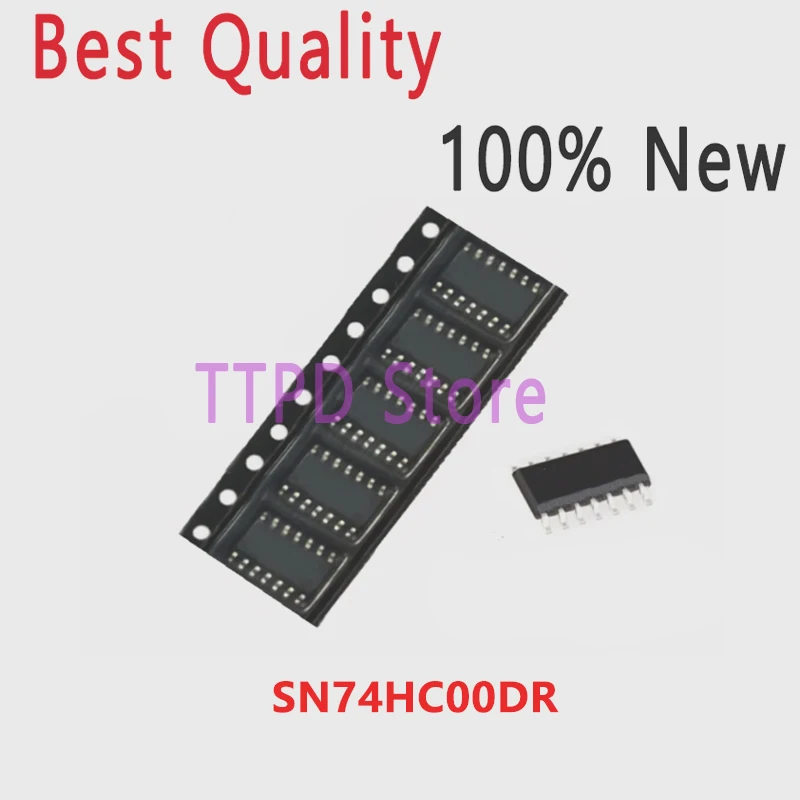 (10pcs) 100% New 74HC00D SOP14 74HC00 SOP SN74HC00DR SN74HC00 SMD SOP-14 High Quality