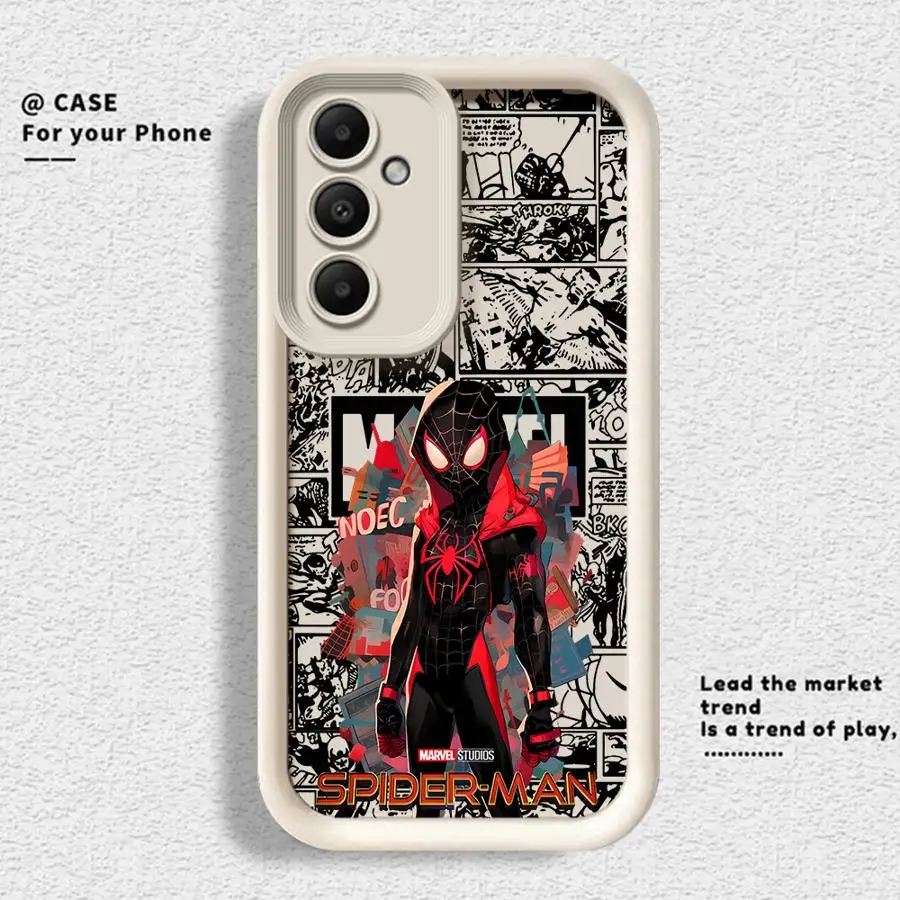 Marvel Anime Spider Man Series Phone Case for Samsung Galaxy A15 A25 A71 A35 A55 A72 A51 A73 A52 A54 A52s A53 5G Silicone funda