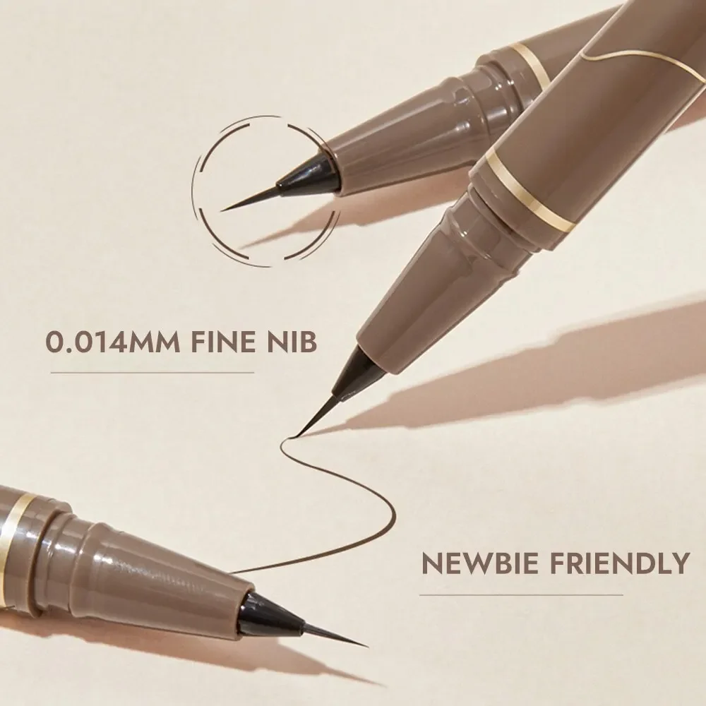 Płynny Eyeliner GECOMO 0.01mm Super cienki wodoodporny szybkoschnący długi trwały kolor bez rozmazowania kredki do oczu