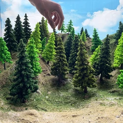 10pcs 1:50 1:87 1:100 1:150 Artificial Tree for Diorama Model Landscape Forest HO Scale Miniature Terrain Wargaming Scenery