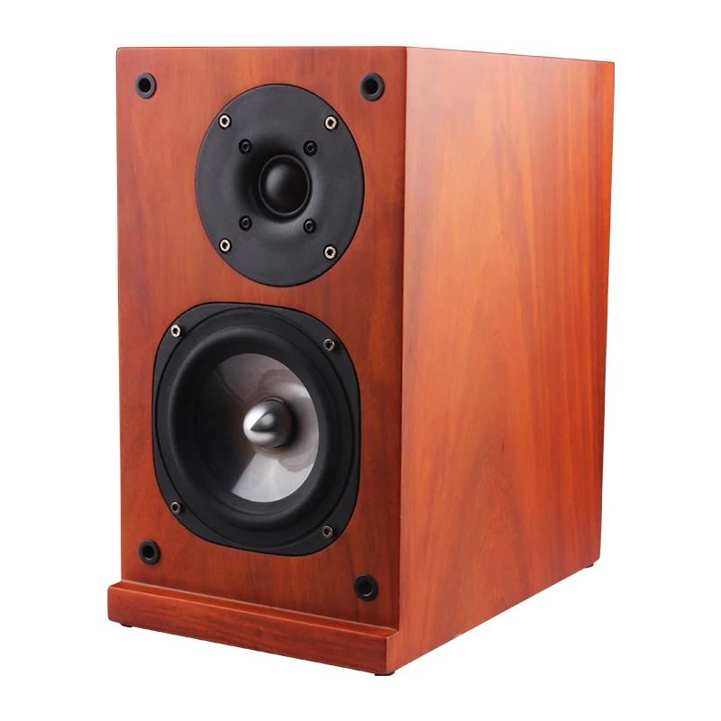 

Hifi Speaker Box Wood Computer Speakers Bass Stereo Music Player Wooden Subwoofer Sound Box For PC Phones