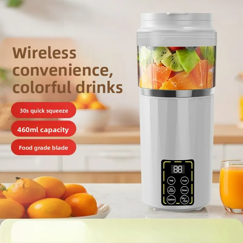 عصارة محمولة قابلة لإعادة الشحن عبر USB، شاشة رقمية، خلاط قوي، كسارة ثلج للمنزل في الهواء الطلق #3