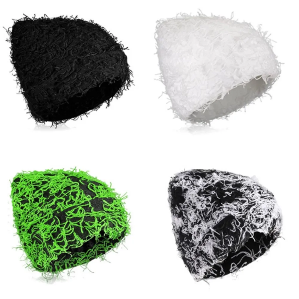 

Fashion Head New Headwear Cap Hugger Toque Stocking Watch Autumn Winter Warm Brim Hat Windproof Camouflage Bicycle Knitted 2M51