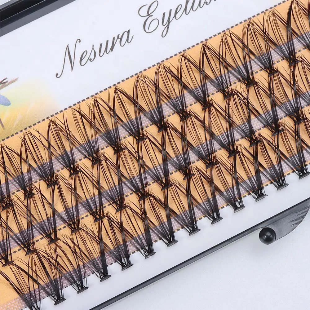 Natural 1 Box/60 Bundles 20D False Eyelashes 8-16mm C Curl Lash Clusters Makeup Tools Fake Eyelashes DIY Lash Extension