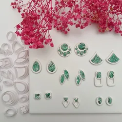 Design Sense Stylization Embedded Clay Cutters for Polymer Clay Earrings Jewelry Making DIY Handmade Tools Clay Earring Cutters
