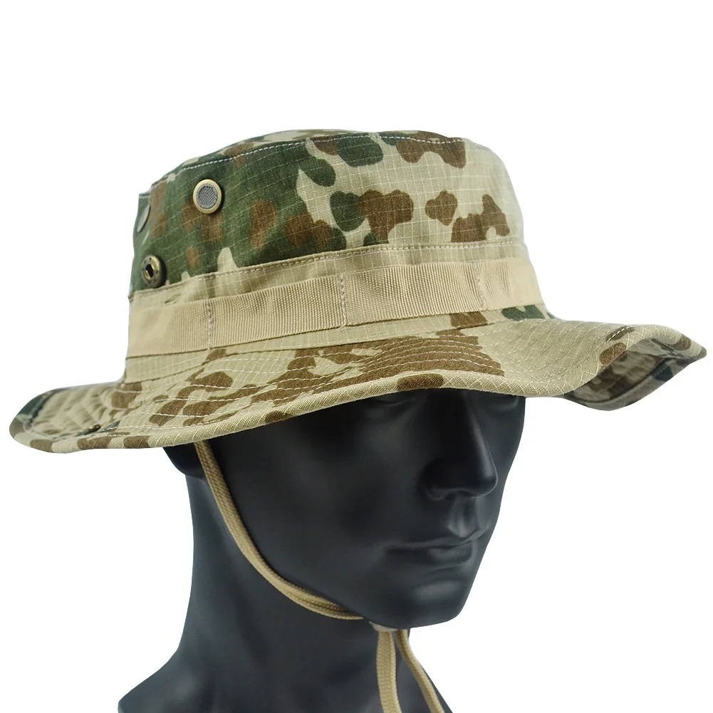 Mege Tactical Bonnie Hat Camouflage BDU6 Flectarn Bucket Hats Unisex Panama Outdoor Hiking Caps Men