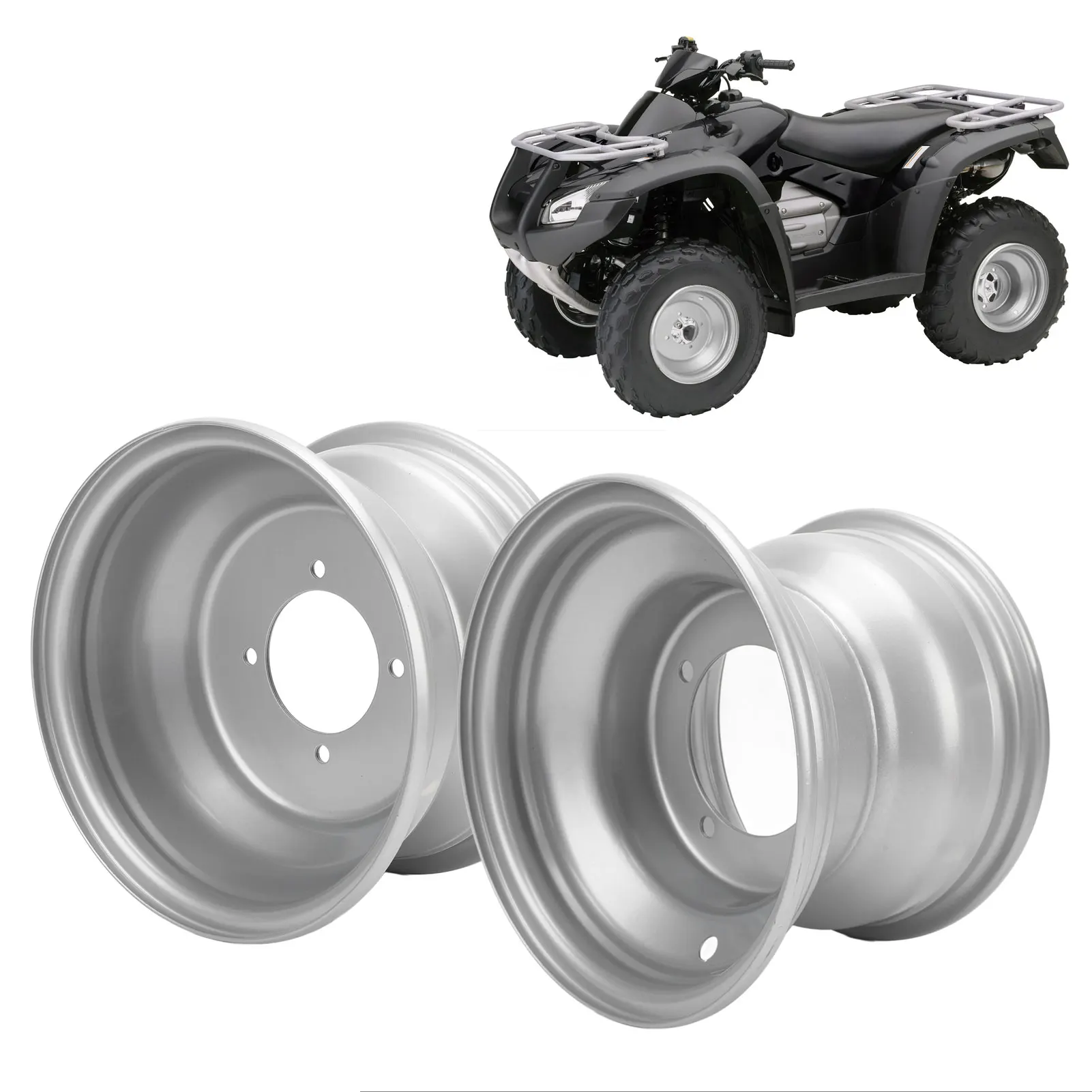 

8 Inch 4 Stud ATV Wheel Hub 4 Lug Hole Aluminium Alloy Wheel Hub for Most Quad Bike Go Kart Golf Cart