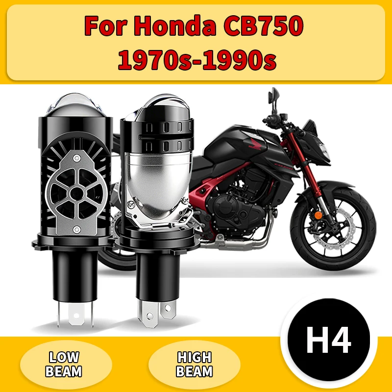 

1PC/2PCS H4 LED Projector 150W Headlight Bulbs 9003 HB2 Canbus High Low Beam Motorcycle Turbo Lamps For Honda CB750 1970s-1990s