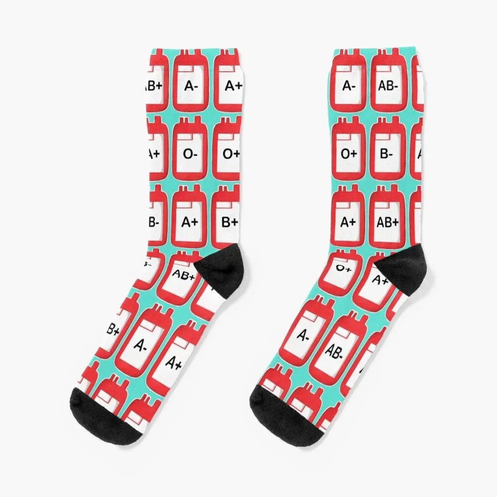 

Blood Units Pattern Socks cotton funny gift winter funny sock Women Socks Men's