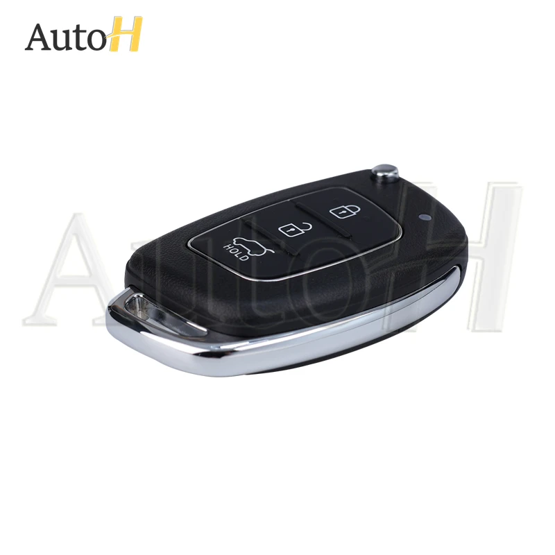Car Smart Key Shell for Hyundai IX35 IX45 Accent I40 HB20 SANTA FE Solaris Car Flip Folding Shell Remote key Case  3/4 Buttons