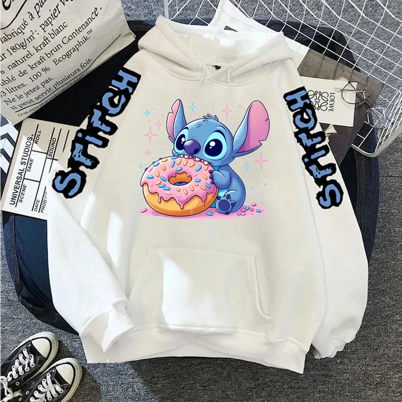 Disney Lilo Stitch Herfst Dames Hoodie Lange Mouwen Vrouwen Y2k Kleding Casual Vrouwelijke Hoodies Sweatshirt