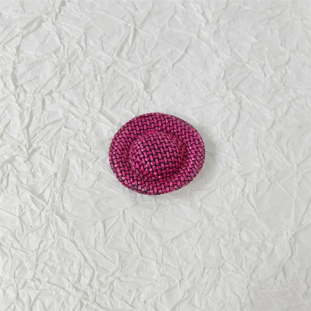 10PCS Cotton Mixed Styles Small Cap Hand Weaved Mixed Color Mini Cotton Doll Hat Cute Mini Doll House Ornament Girls Gift
