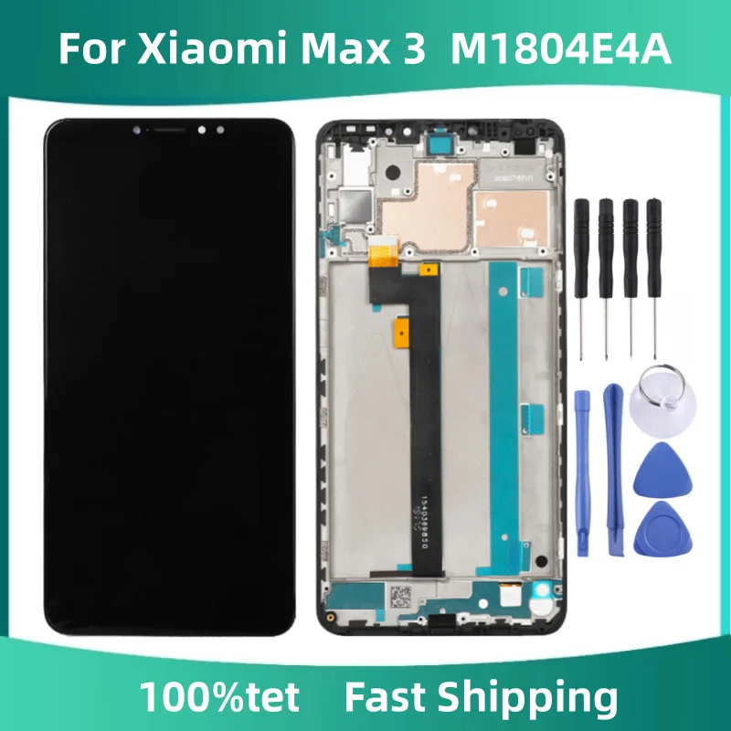 

ЖК-дисплей 6,9 дюйма для Xiaomi Max 3 с рамкой для Xiaomi Max3 M1804E4A дисплей с сенсорным экраном дигитайзер стекло в сборе Ремонт ЖК-дисплея