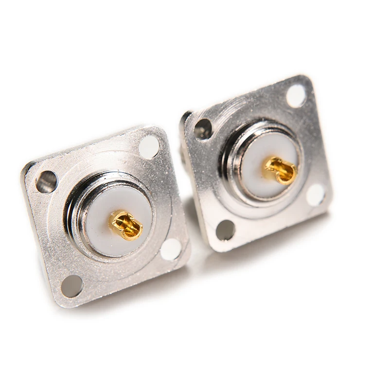 1/2/5Pcs UHF SO-239 Female 4-holes Flange Panel Chassis Bulkhead Socket Mount Adapter SO239 UHF Female 4hole Flange Connector image 6