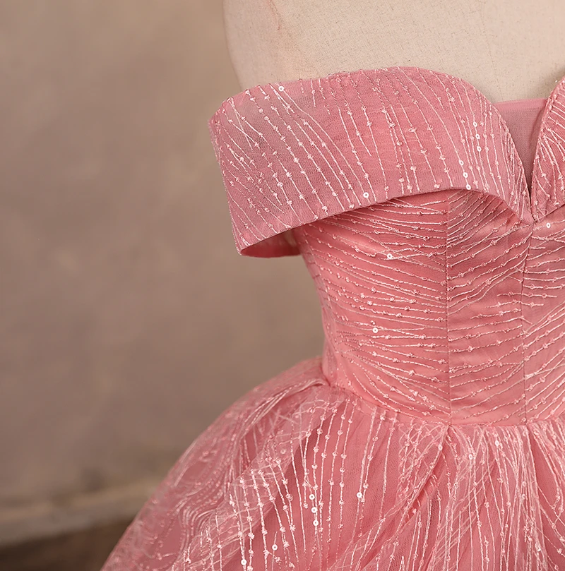 متوفر في المخزون الوردي 15 فساتين Quinceanera ثوب حفلة رخيصة فستان رسمي مخصص 2025 #1