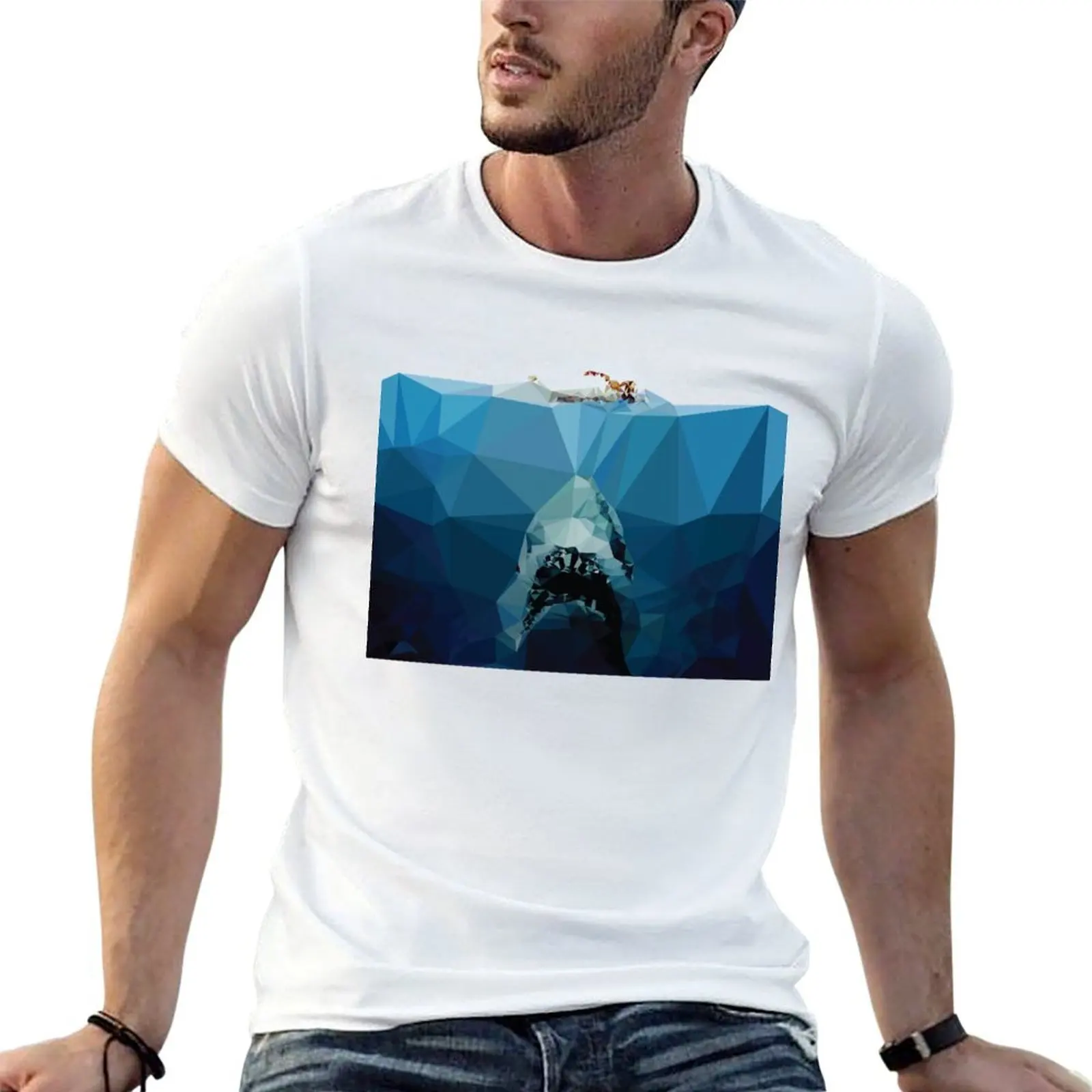Polygon Jaws T-Shirt Lightweight Cooling Short Sleeve Tee