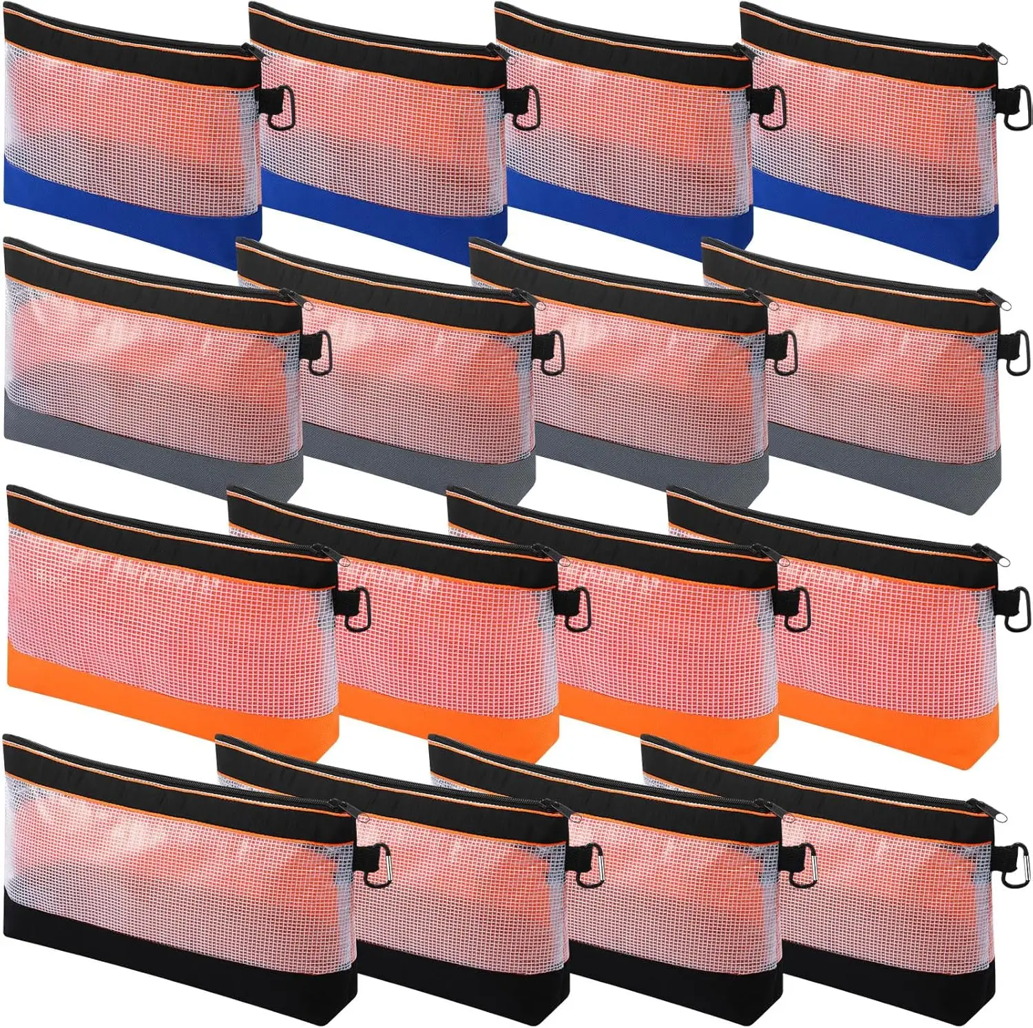 Waterproof Storage Bag Transparent PVC Tool Bag Anti-static Hardware Kit Portable Parts Bag Multifunctional Practical Work Bag