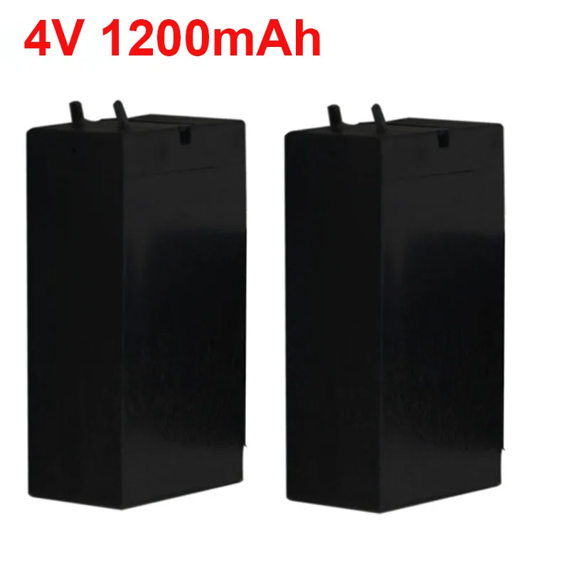 4V Lead Acid Battery 1200mAh Rechargeable Mosquito Bat Batteries LED Lamp Headlights Flashlight High Capacity Rechargeable Batte