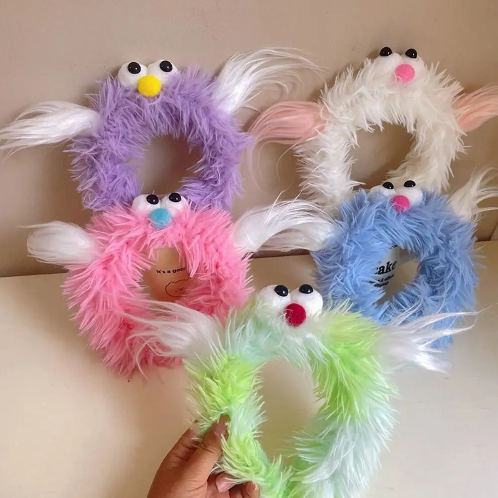 

Gift Cartoon Plush Doll Hair Hoop Animal Long Hair Plush Ugly Doll Headband Hair Accessories Korean Style Plush Hairband Cosplay