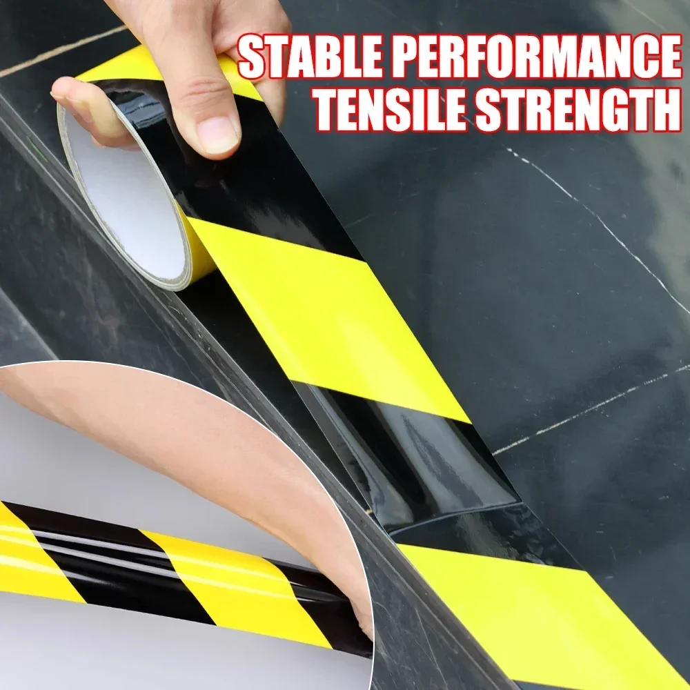 Reflective Tape Car Sill Anti Stepping Sticker Trunk Fault Emergency Adhesive Tape Construction Site Steps Rails Warning Strip