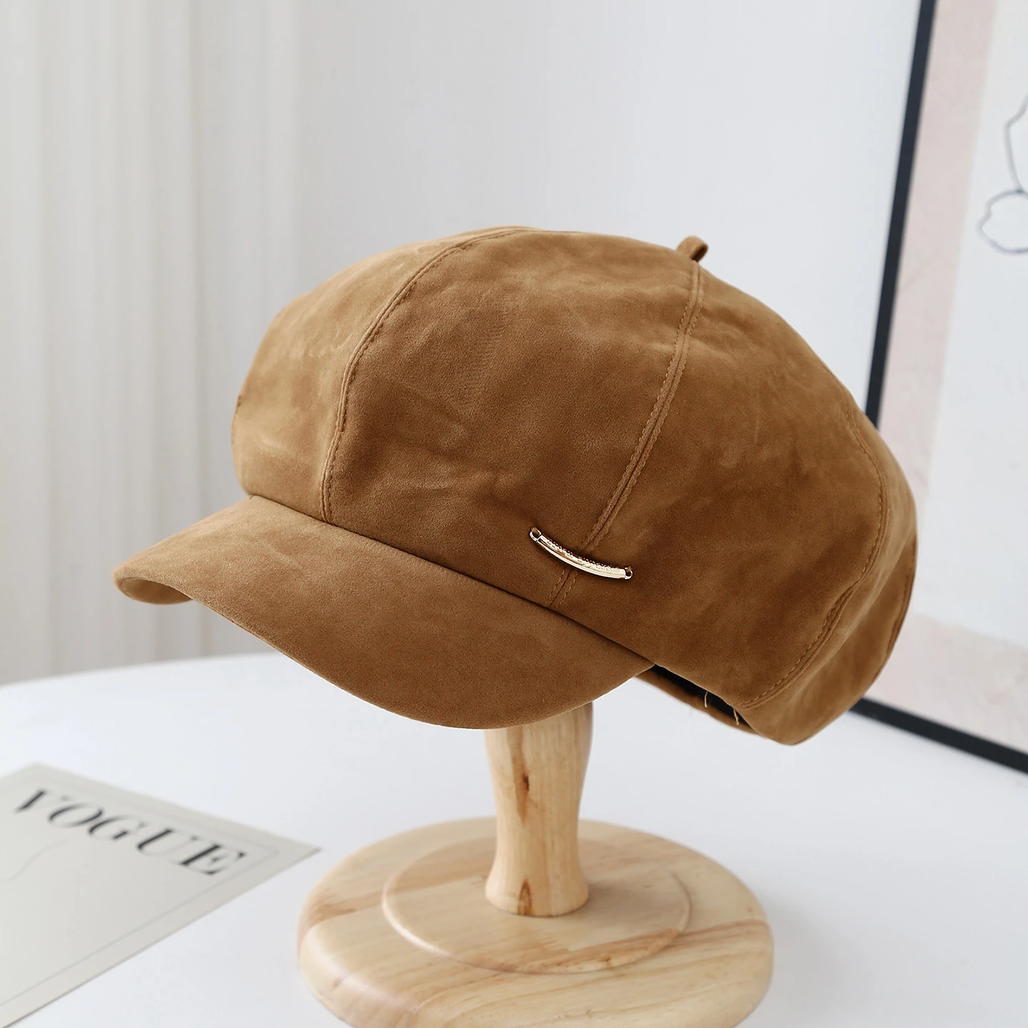 قبعة موزع الصحف قبعة الشتاء للنساء | قبعة سميكة مثمنة ومقاومة للبرودة على شكل رسام إكسسوارات عصرية #2