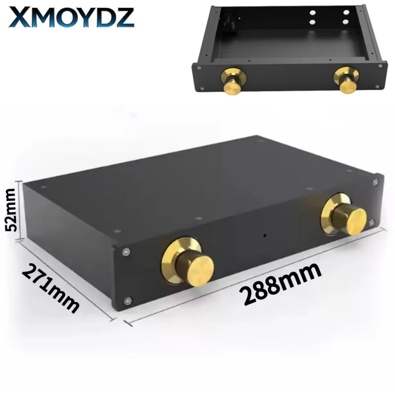 Amplifier Chassis 288*52*171mm Anodized Aluminum MBL6010 Style DIY Enclosure for Preamp Power Supply HiFi Audio Empty Box M2705